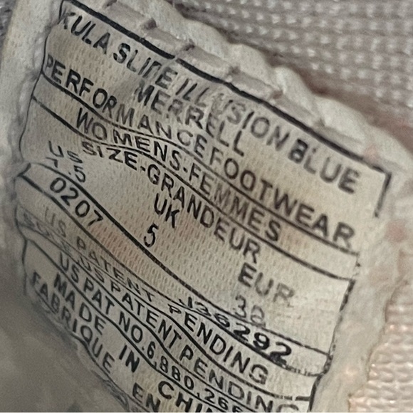 Merrell Shoes Kula Slide Illusion Blue Mush Slip On Mules Size 7.5 - Picture 8 of 9